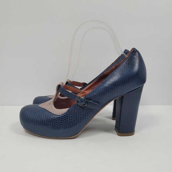 Jeffrey Campbell Ibiza Last Women's Blue Mary Jane Pumps US Size 8.5 - Picture 2 of 9